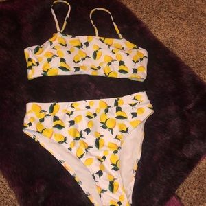 Lemon print bikini M